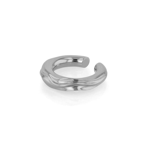 Statement Atlas Lobe Cuff Silver | Sarah & Sebastian