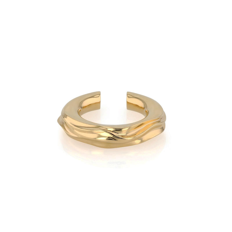 Statement Atlas Lobe Cuff Vermeil | Sarah & Sebastian