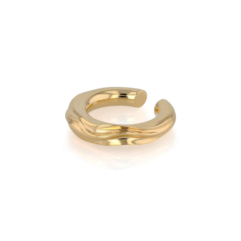 Statement Atlas Lobe Cuff Vermeil | Sarah & Sebastian