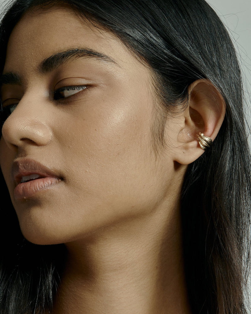 Atlas Ear Cuff Gold | Sarah & Sebastian onBody