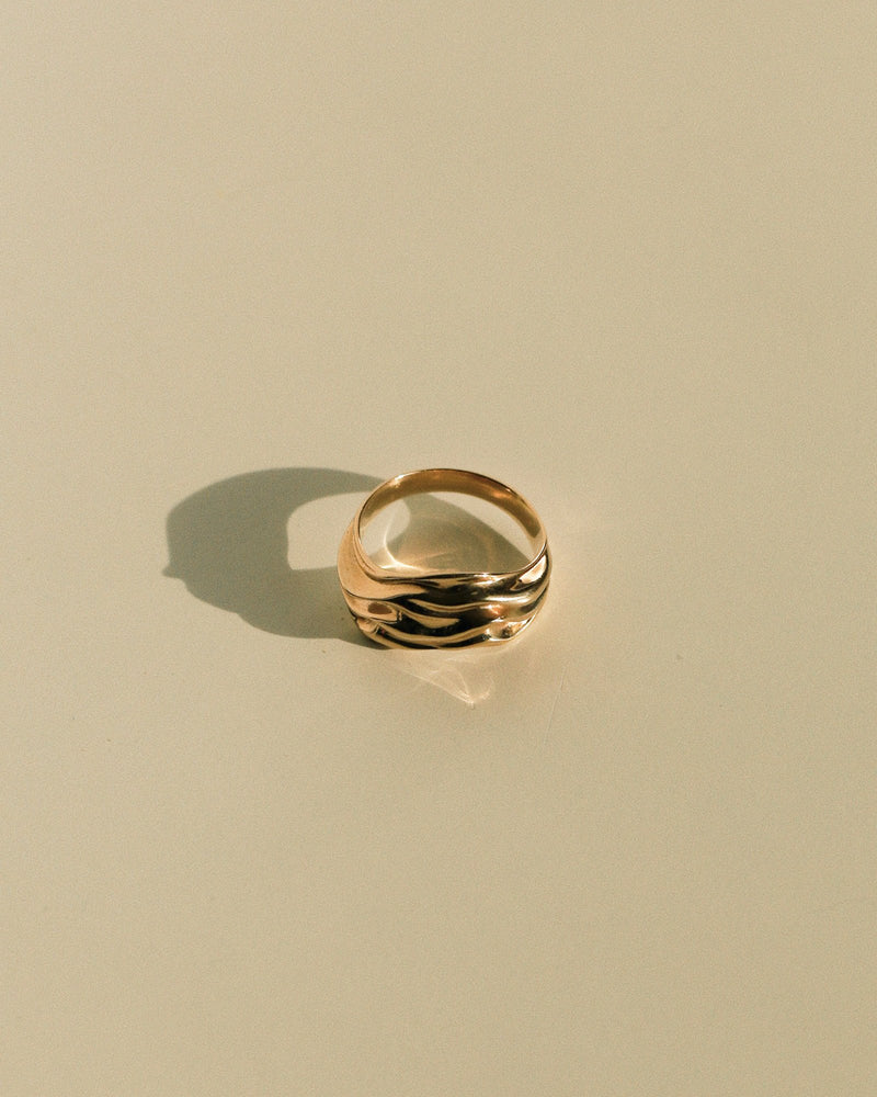 Atlas Conour Ring Gold | Sarah & Sebastian onBody