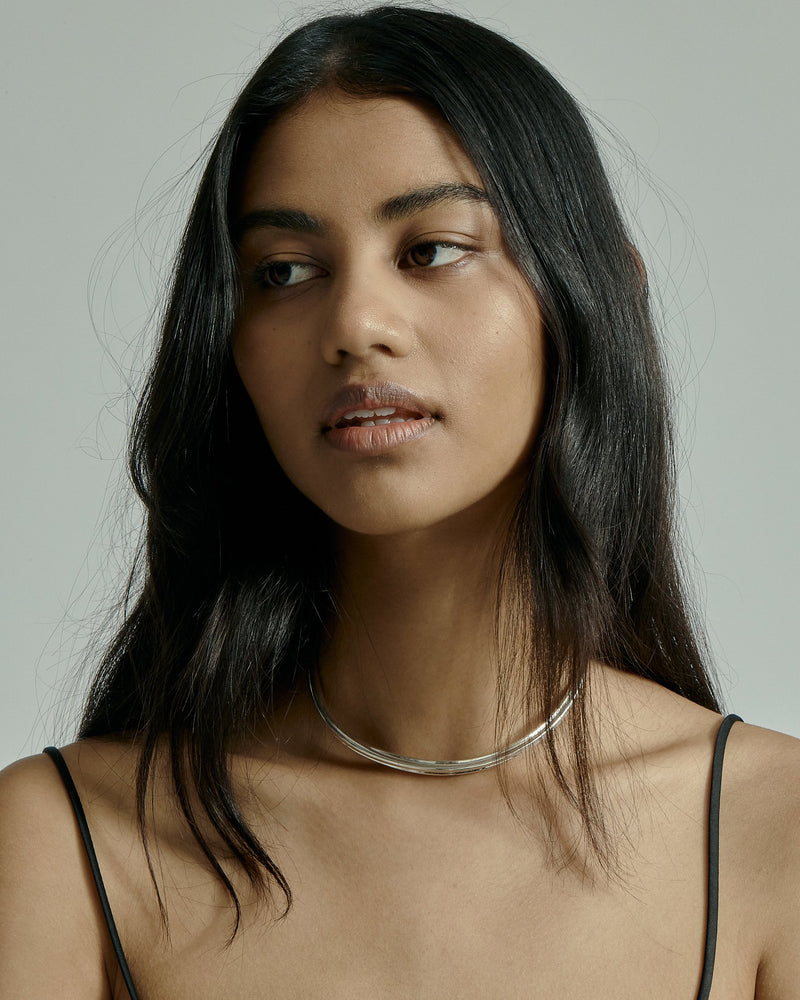 Atlas Torque Choker Silver | Sarah & Sebastian onBody