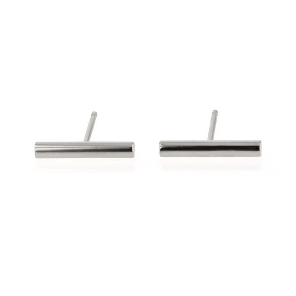 Bold Line Earrings Silver | Sarah & Sebastian