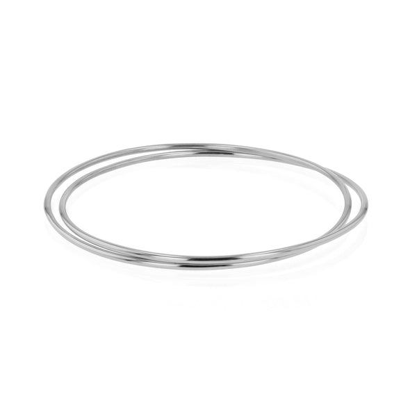 Interlinked Bangled Bangle Silver | Sarah & Sebastian