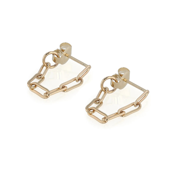 Block Chain Earrings Gold | Sarah & Sebastian