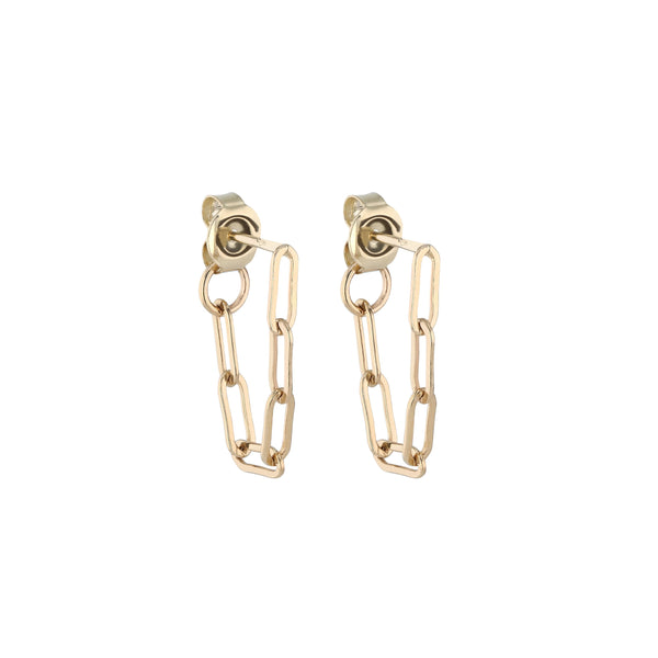 Block Chain Earrings Gold | Sarah & Sebastian