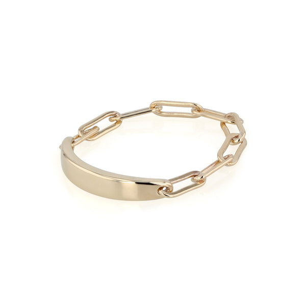 Block Chain Ring Unisex Gold | Sarah & Sebastian