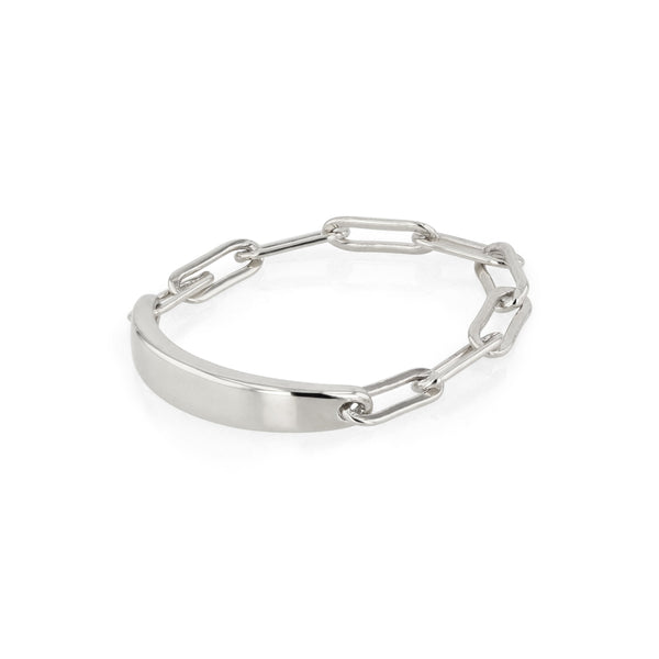 Block Chain Ring Unisex Silver | Sarah & Sebastian