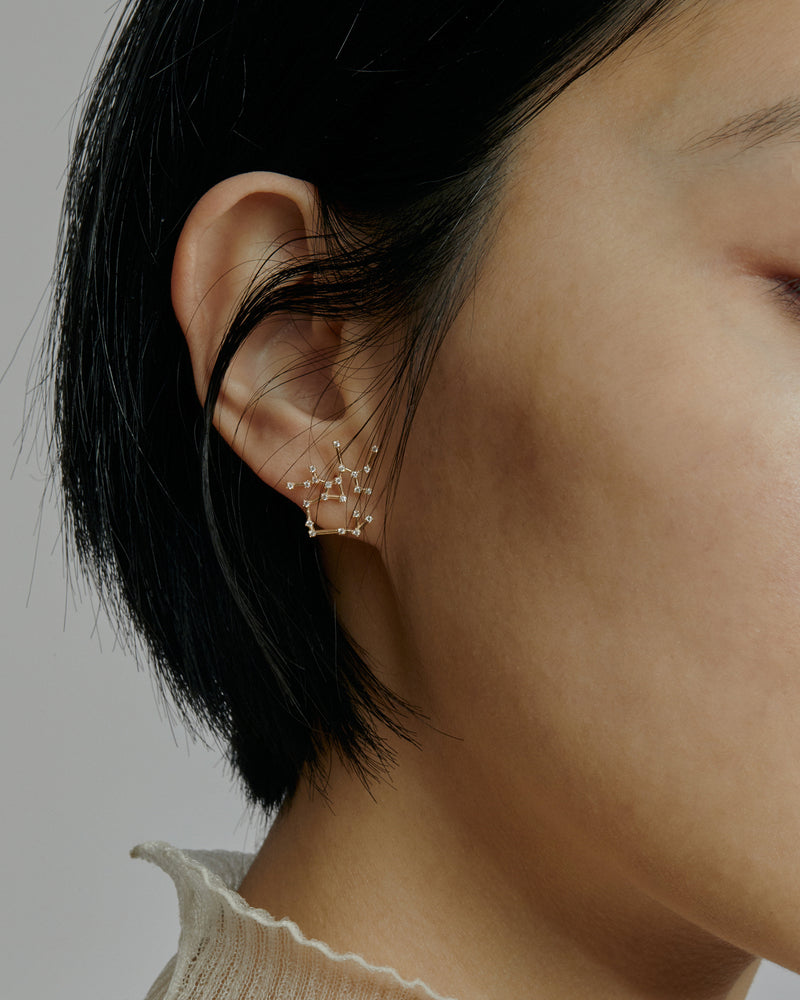 Single Celestial Sagittarius Earring Gold | Sarah & Sebastian onBody