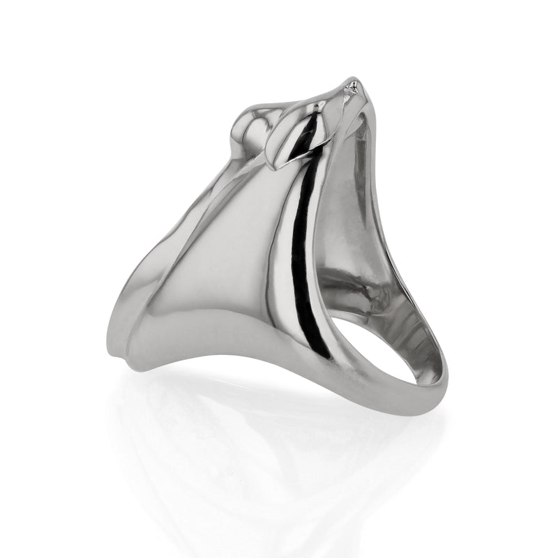 Calypso Statement Ring Silver | Sarah & Sebastian