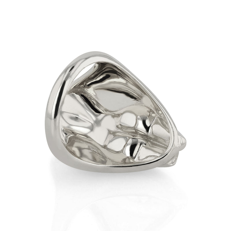 Calypso Statement Ring Silver | Sarah & Sebastian