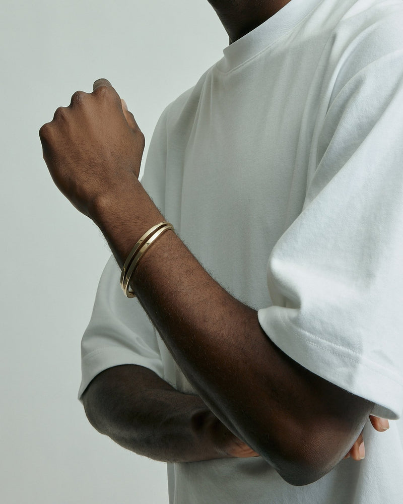 Cast Cuff Unisex Gold | Sarah & Sebastian onBody