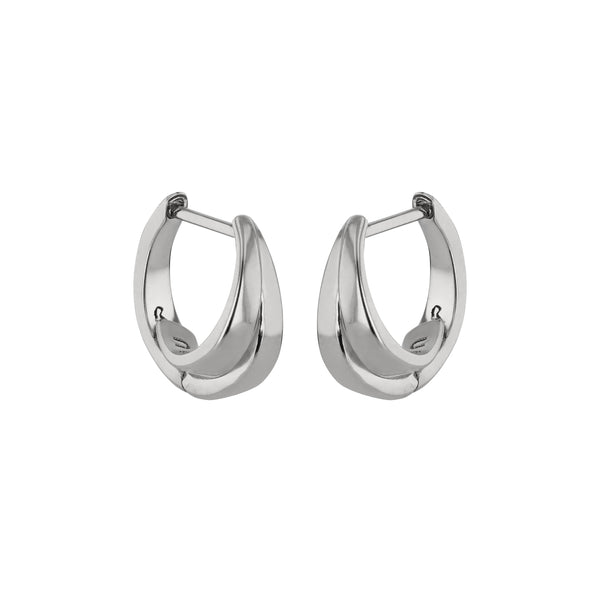 Cast Hoops Unisex Silver | Sarah & Sebastian