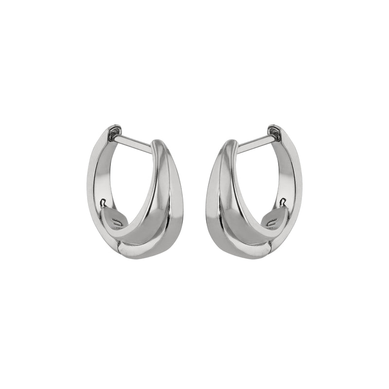 Cast Hoops Unisex Silver | Sarah & Sebastian