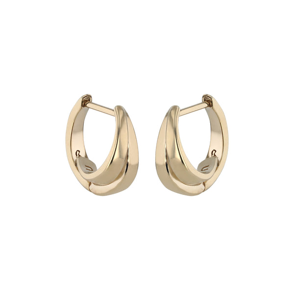 Cast Hoops Unisex Gold | Sarah & Sebastian