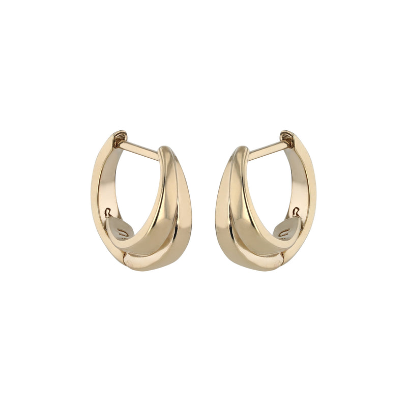 Cast Hoops Unisex Gold | Sarah & Sebastian