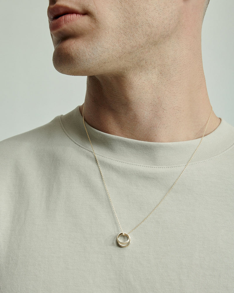 Cast Necklace Unisex Gold | Sarah & Sebastian onBody