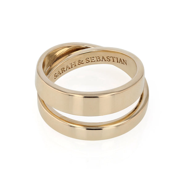 Cast Ring Unisex Gold | Sarah & Sebastian