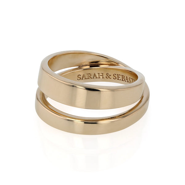 Cast Ring Unisex Gold | Sarah & Sebastian