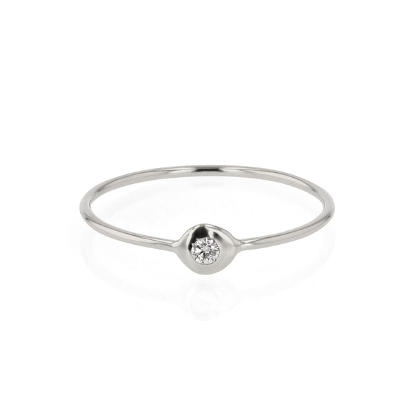 Fine Cell Diamond Ring White Gold | Sarah & Sebastian