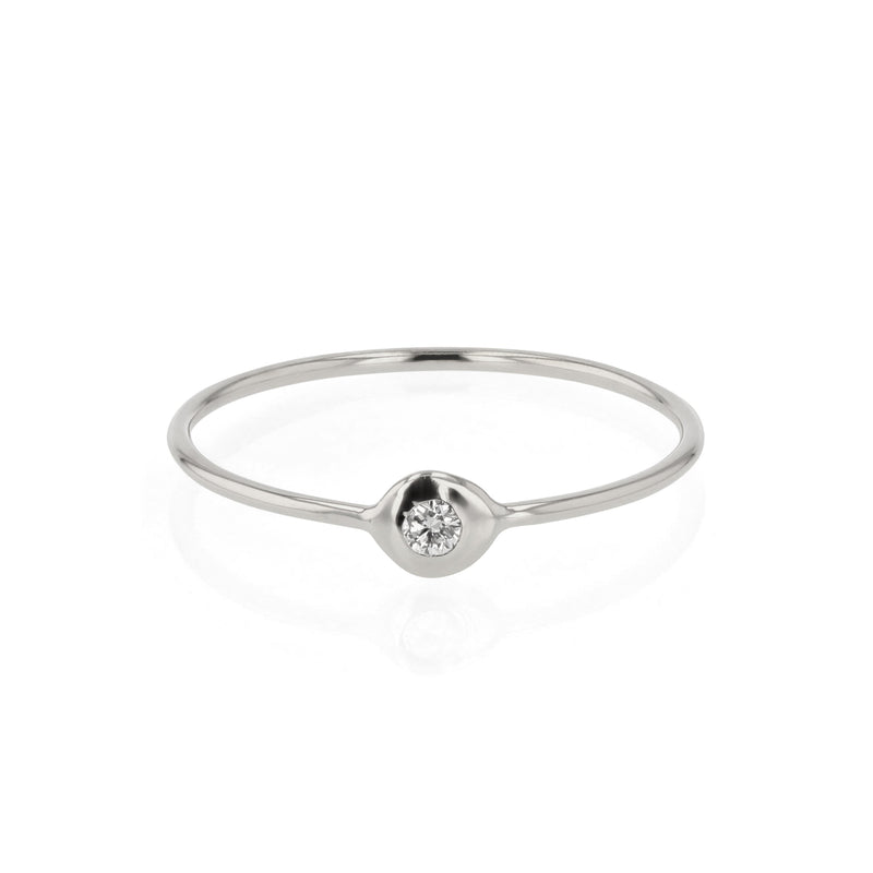 Fine Cell Diamond Ring White Gold | Sarah & Sebastian