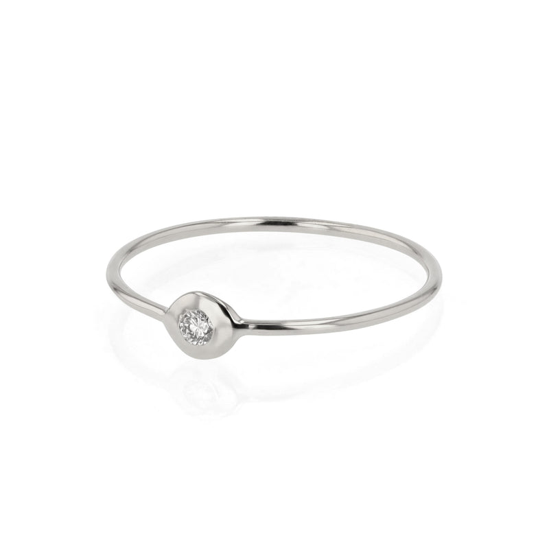 Fine Cell Diamond Ring White Gold | Sarah & Sebastian