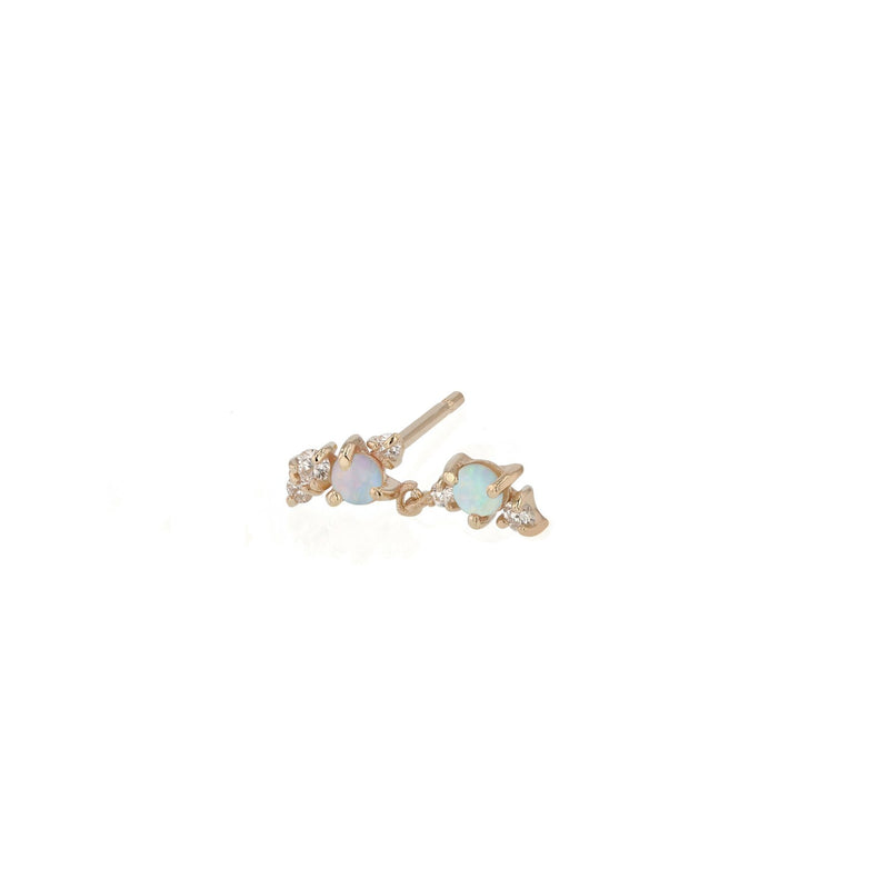 Chroma Opal Earring Gold | Sarah & Sebastian