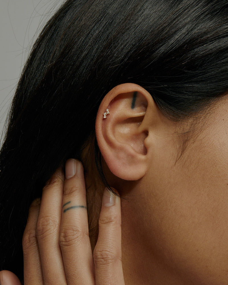 Cluster Diamond Cartilage Piercing Stud | Sarah & Sebastian onBody