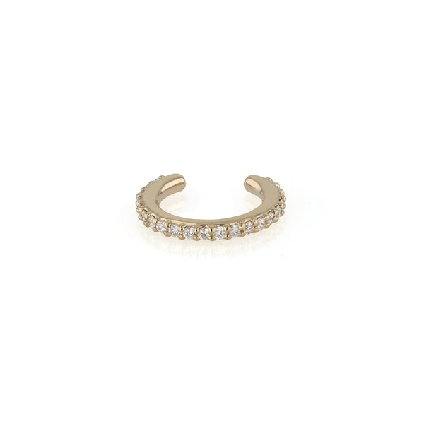 Single Demi Diamond Ear Cuff Gold | Sarah & Sebastian