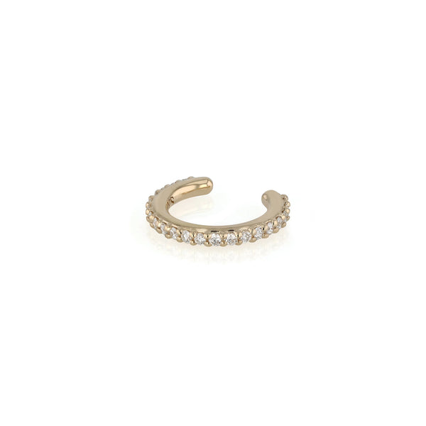 Single Demi Diamond Ear Cuff Gold | Sarah & Sebastian