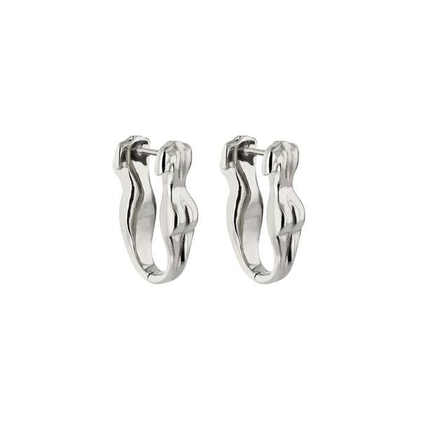 Gaia Hoops Silver | Sarah & Sebastian