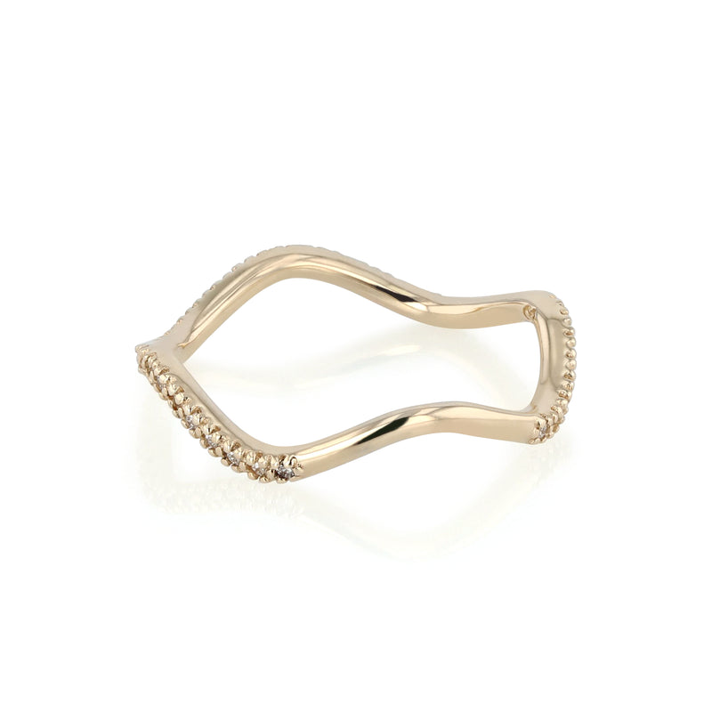 Infinite Wave Diamond Ring Gold | Sarah & Sebastian