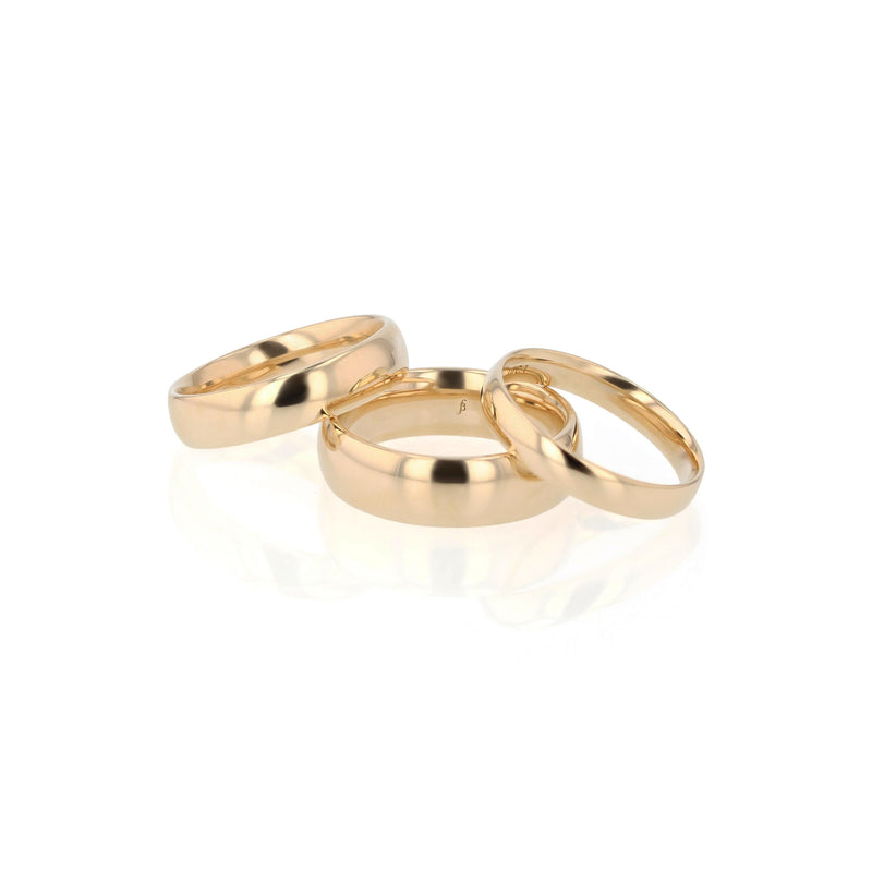 Dome I Mens Wedding Band Gold | Sarah & Sebastian