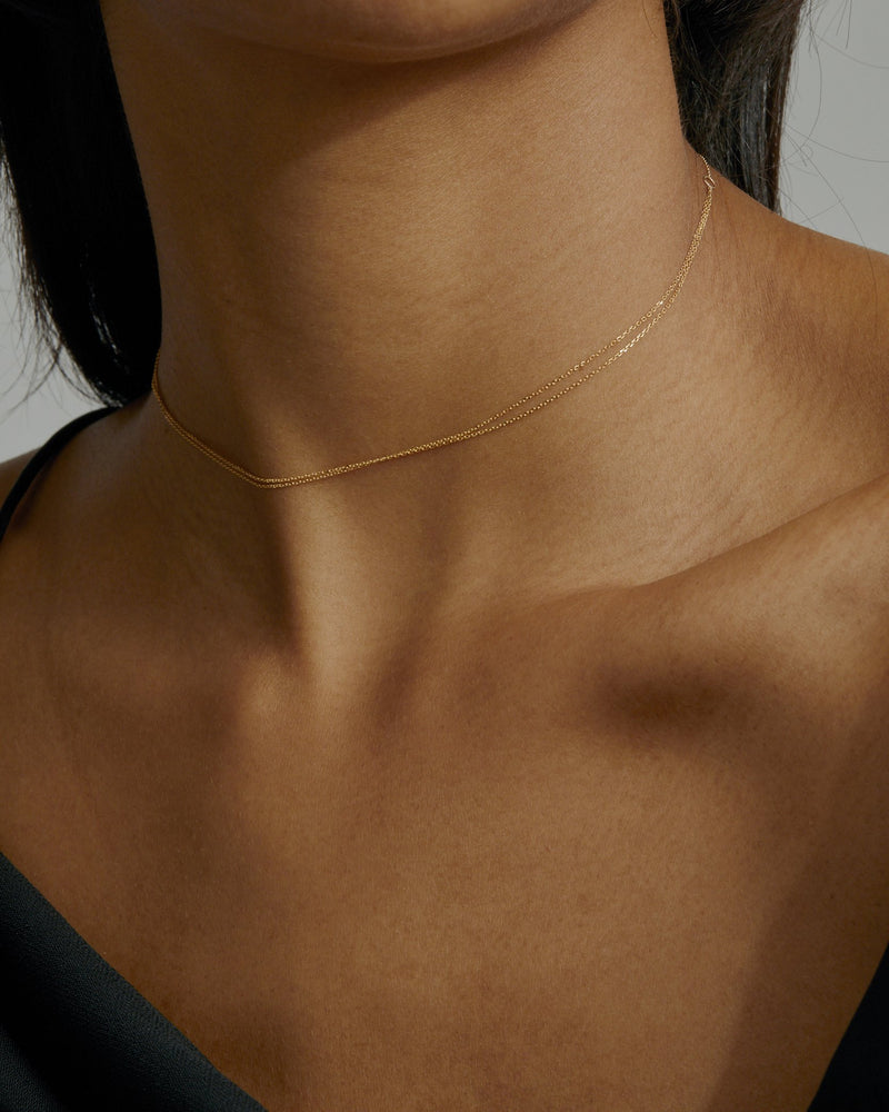 Double Fine Chain Choker Gold | Sarah & Sebastian onBody