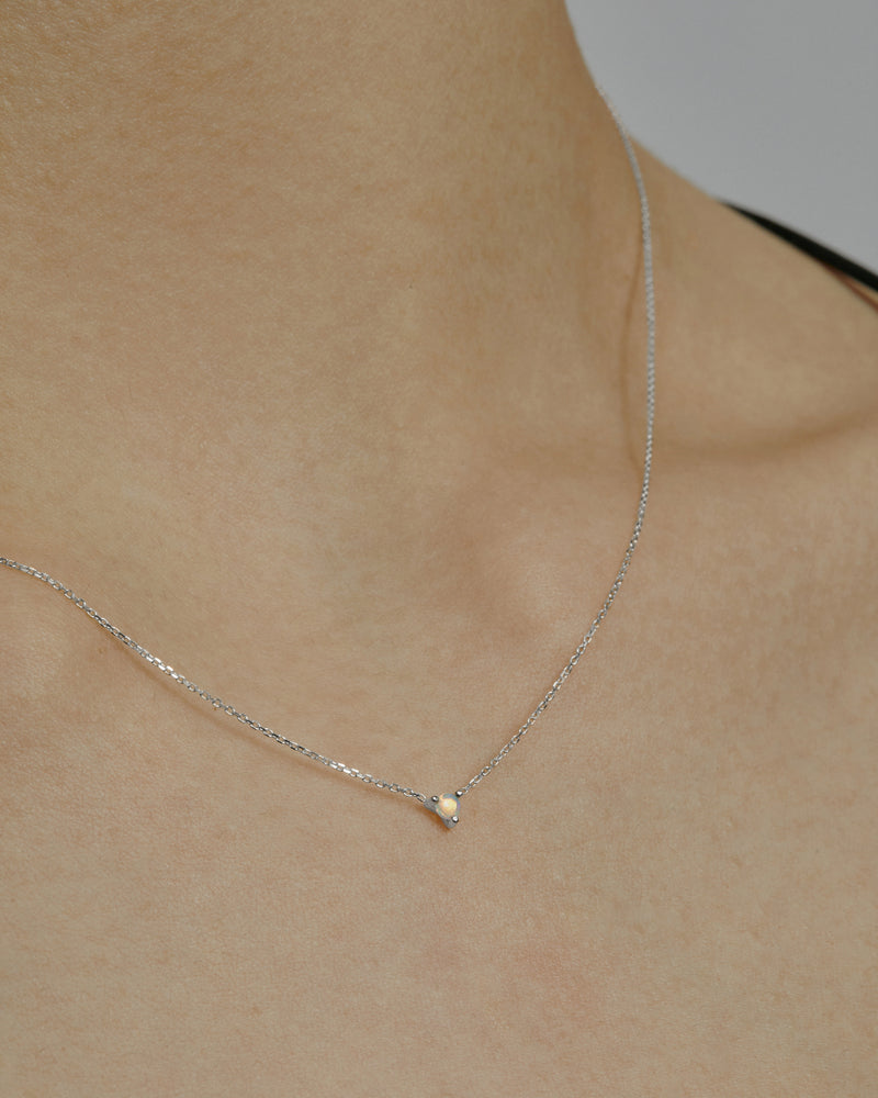 Opal Element Necklace Silver | Sarah & Sebastian onBody