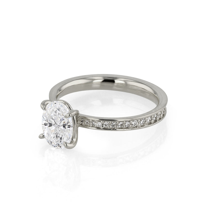 Oval Eternity Diamond Engagement Ring | Sarah & Sebastian