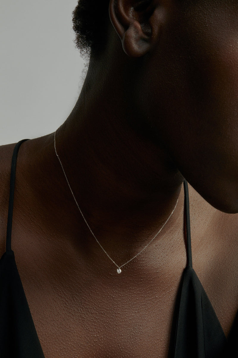 Fine Cell Diamond Necklace White Gold | Sarah & Sebastian onBody