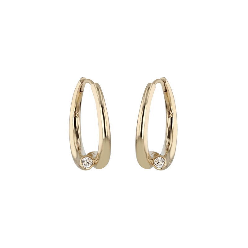 Demi Wave Hoop Earrings Gold | Sarah & Sebastian