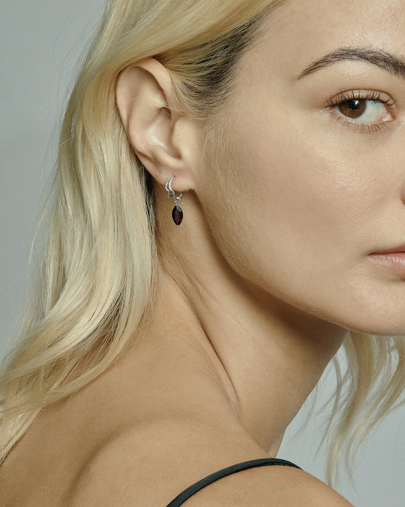 Form Double Hoops Silver | Sarah & Sebastian onBody