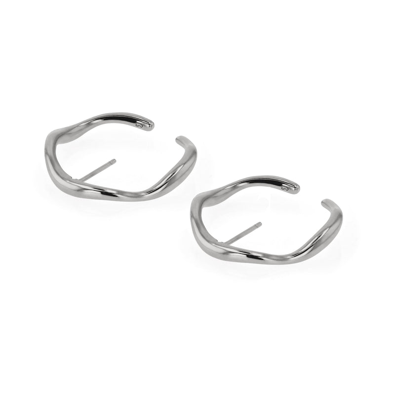 Form Earrings Silver | Sarah & Sebastian