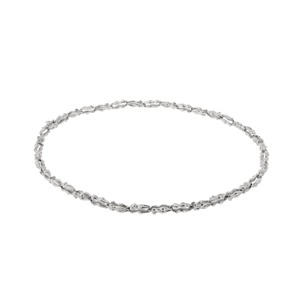 Gaia Chain Necklace Silver | Sarah & Sebastian