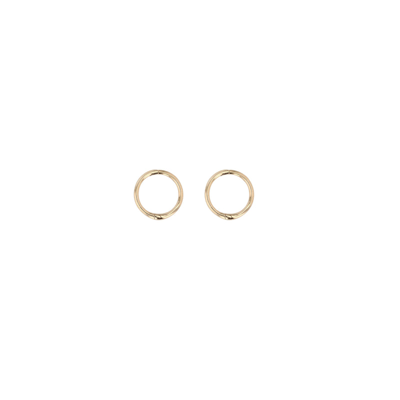 Fine Hoop Earrings 6.5mm Gold | Sarah & Sebastian