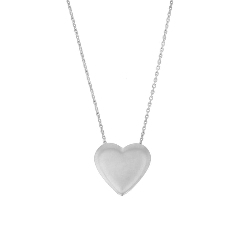 Heart Locket Necklace White Gold | Sarah & Sebastian