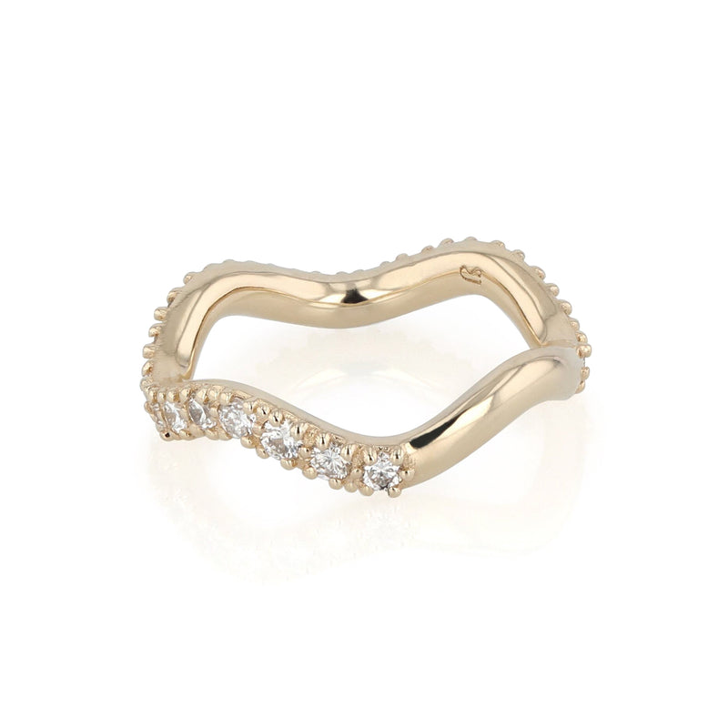 Infinite Wave Diamond II Ring Gold | Sarah & Sebastian