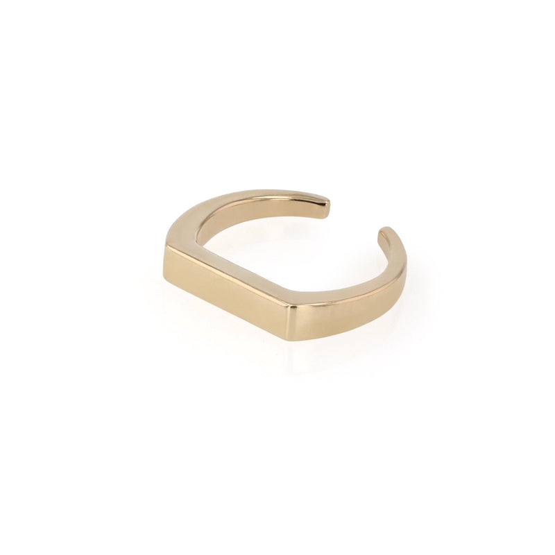 Ingot Ear Cuff Unisex Gold | Sarah & Sebastian