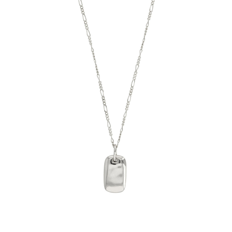 Ingot Necklace Unisex Silver | Sarah & Sebastian