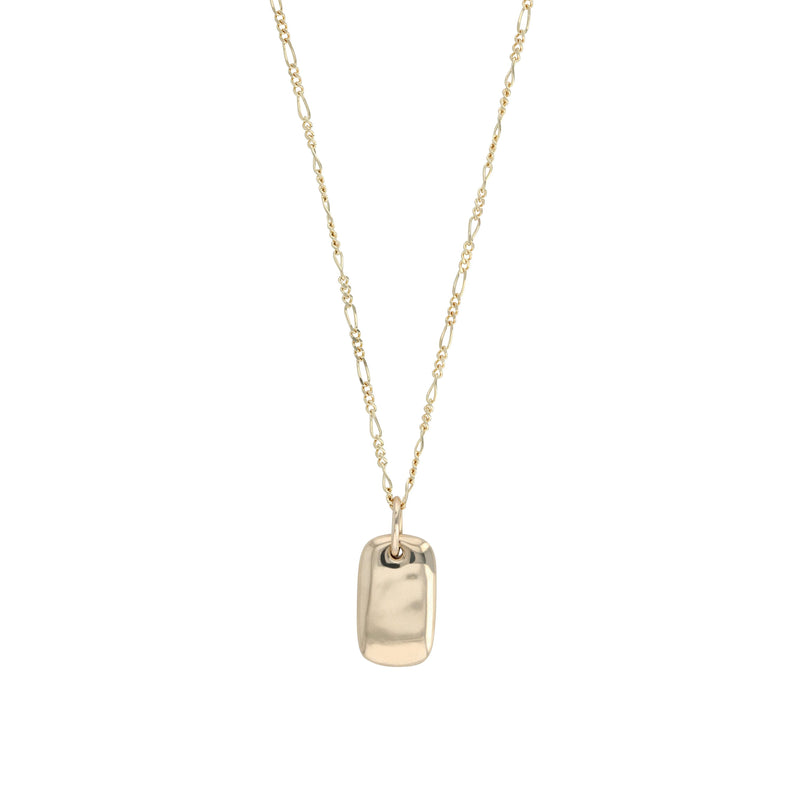 Ingot Necklace Unisex Gold | Sarah & Sebastian