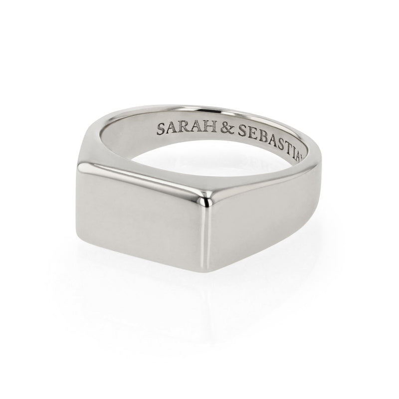 Ingot Signet Silver | Sarah & Sebastian