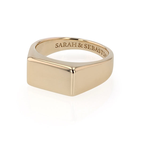 Ingot Signet Gold | Sarah & Sebastian