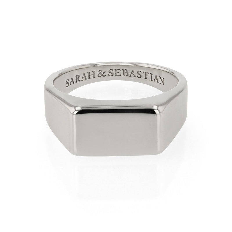 Ingot Signet Silver | Sarah & Sebastian